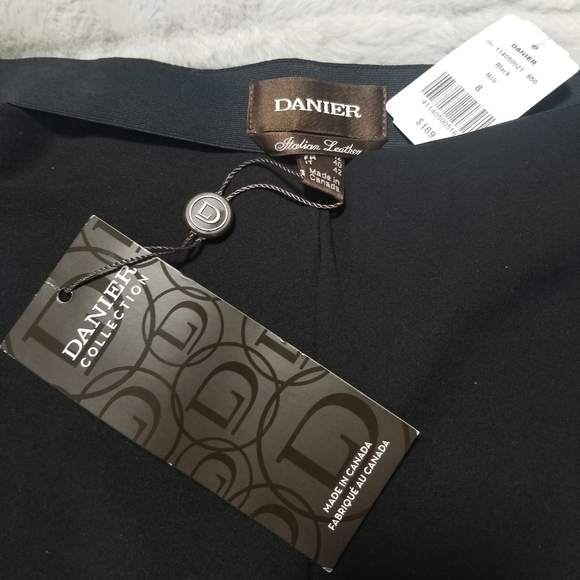 DANIER Slim Fit Pants with Leather Trim Size 8 or IT 42 / UK 12 - Picture 11 of 11